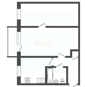 Продается 2-комн. квартира, 44,5 м²