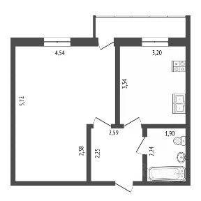 Продается 1-комн. квартира, 37,8 м²