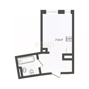 Продается студия, 27,3 м²