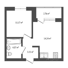 Продается 1-комн. квартира, 35,7 м²