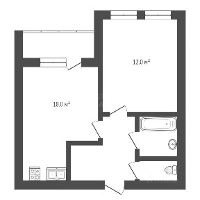 Продается 1-комн. квартира, 40,1 м²