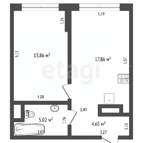 Продается 1-комн. квартира, 47 м²