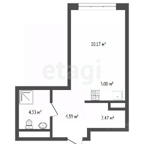 Продается студия, 26,4 м²