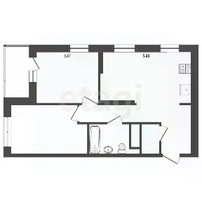 Продается 2-комн. квартира, 58,7 м²