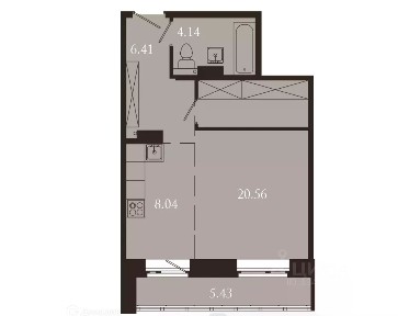 Продается 1-комн. квартира, 44,6 м²