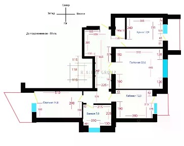 Сдается 3-комн. квартира, 100 м²