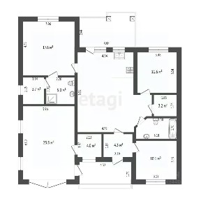 Продается 1-этажный дом, 138,1 м²