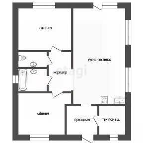 Продается 1-этажный дом, 96,4 м²