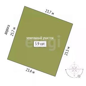 Продается участок, 5,92 сот.