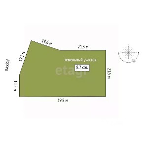 Продается участок, 8,74 сот.