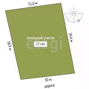 Продается участок, 12 сот.