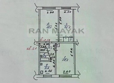 Продается 3-комн. квартира, 63,8 м²