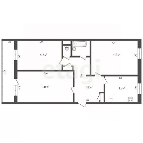 Продается 3-комн. квартира, 71,2 м²