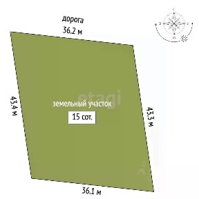 Продается участок, 15 сот.