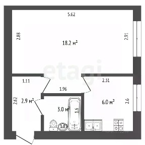 Продается 2-комн. квартира, 48,8 м²