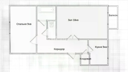 Продается 2-комн. квартира, 52,7 м²