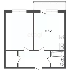 Продаются 1-комн. апартаменты, 49 м²