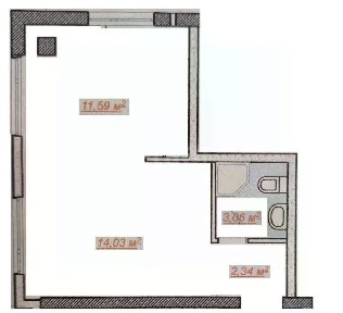 Продается апартаменты-студия, 31 м²