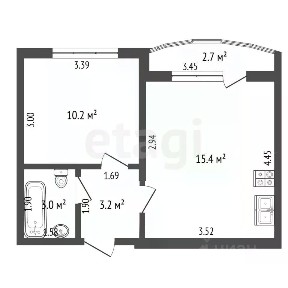 Продается 1/12 квартиры, 31/15,4 м²