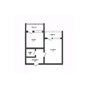 Продается 1-комн. квартира, 43,8 м²