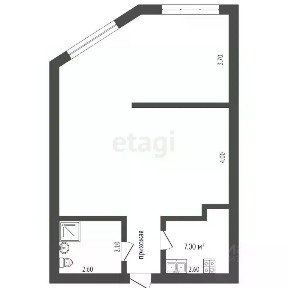 Продается 1-комн. квартира, 40,7 м²