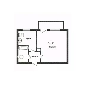 Продается 1-комн. квартира, 19,9 м²