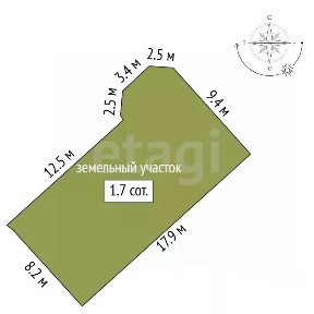 Продается участок, 167 сот.