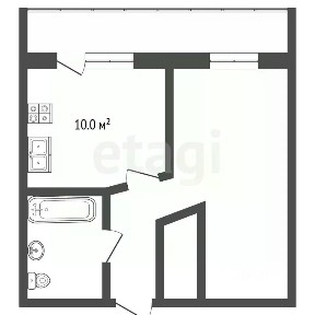 Продается 1-комн. квартира, 34,4 м²
