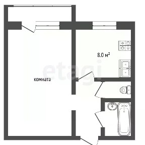 Продается 1-комн. квартира, 35 м²