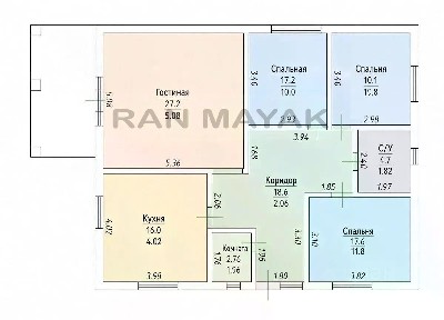 Продается 1-этажный дом, 121,6 м²