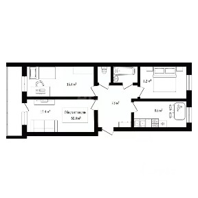 Продается 3-комн. квартира, 60 м²