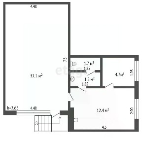 Продается помещение свободного назначения, 52,4 м²