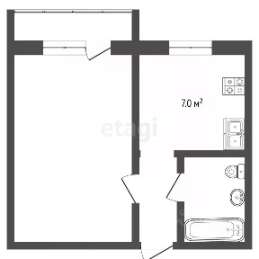 Продается 1-комн. квартира, 29,7 м²