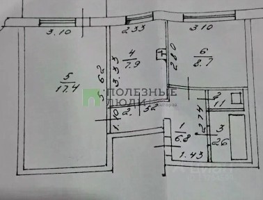 Продается 2-комн. квартира, 44,5 м²