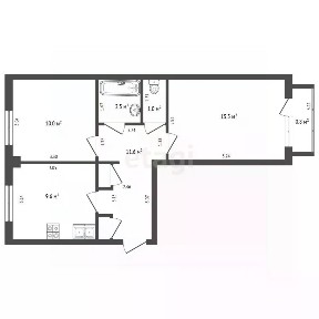 Продается 2-комн. квартира, 50,2 м²