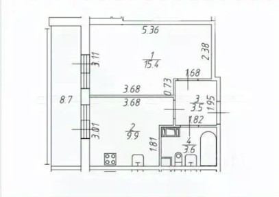 Продается 1-комн. квартира, 32,4 м²
