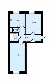 Продается 2-комн. квартира, 54,7 м²