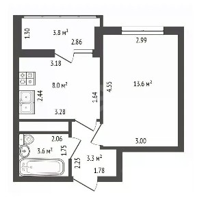 Продается 1-комн. квартира, 32 м²