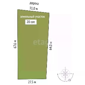 Продается участок, 20 сот.