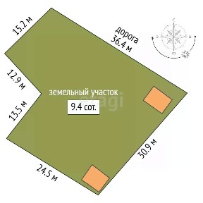 Продается 2-этажный дом, 40 м²