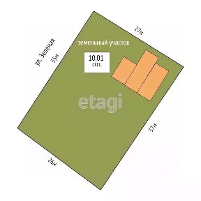 Продается 1-этажный дом, 88,4 м²
