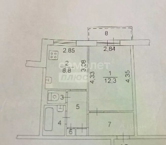 Продается 1-комн. квартира, 32,1 м²