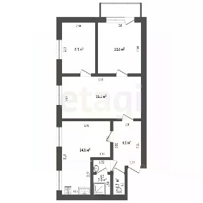 Сдается 3-комн. квартира, 59,7 м²
