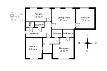 Сдается 4-комн. квартира, 198 м²