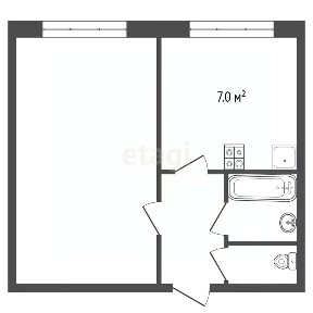 Продается 1-комн. квартира, 36,4 м²