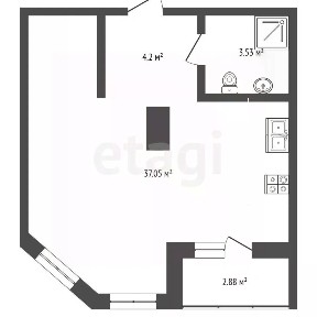 Продается 1-комн. квартира, 35,7 м²