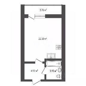 Продается студия, 30,4 м²