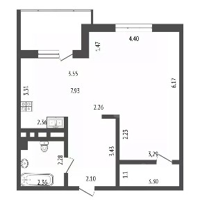 Продается 1-комн. квартира, 56 м²
