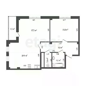 Продается 2-комн. квартира, 70 м²