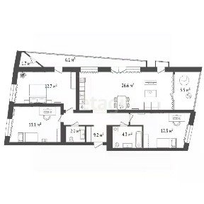 Продается 3-комн. квартира, 78,2 м²